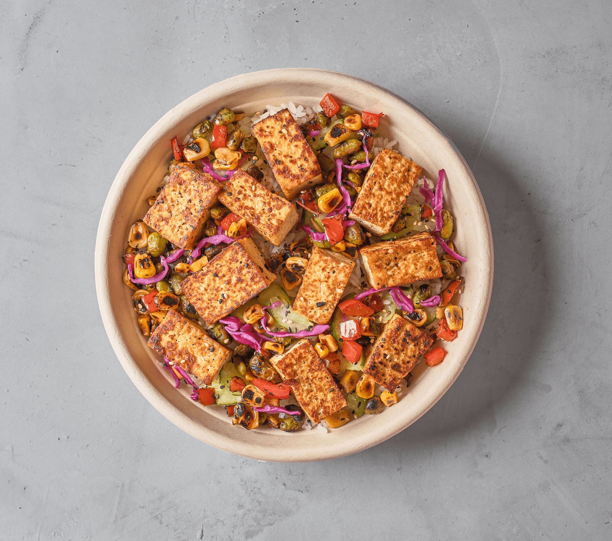 Grilled Edamame Tofu (Vegetarian)