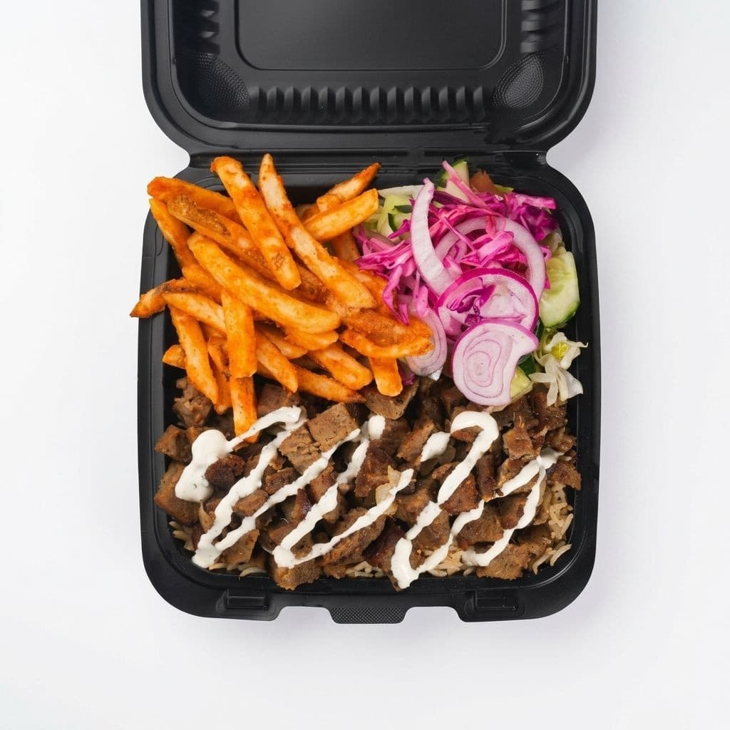 Lamb Over Rice Platter