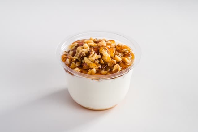 Greek Yogurt with crushed walnuts & Honey
