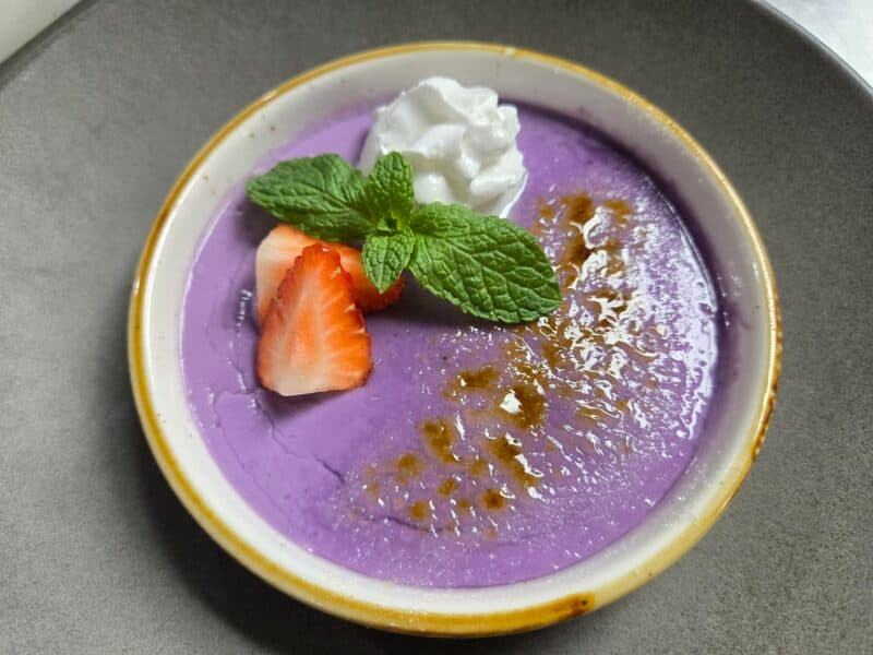 Ube Coconut Creme Brulee (Dine-in Only)