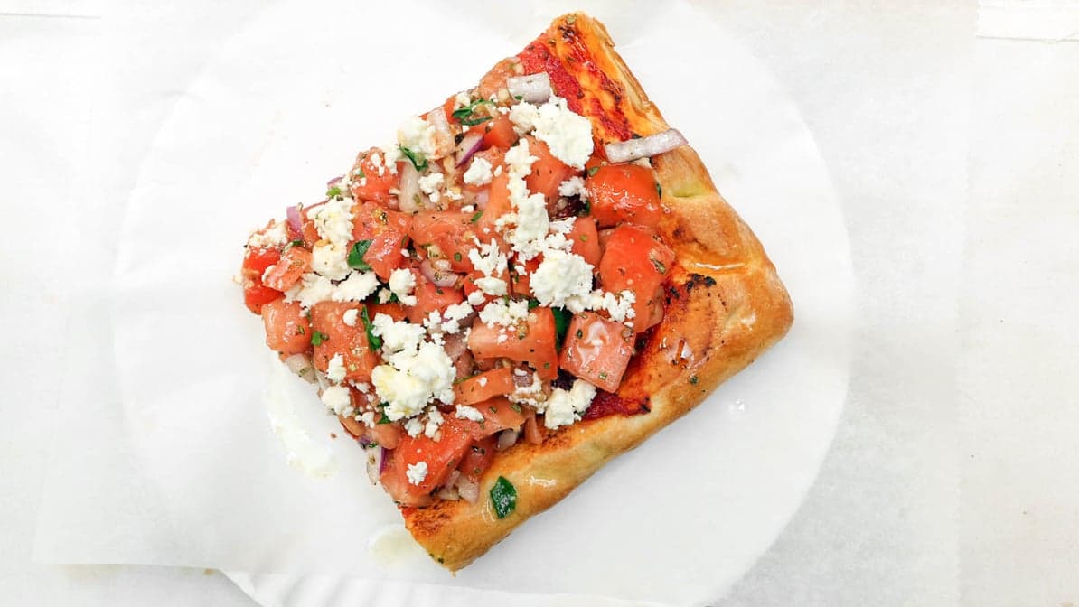 Focaccia Pizza Slice