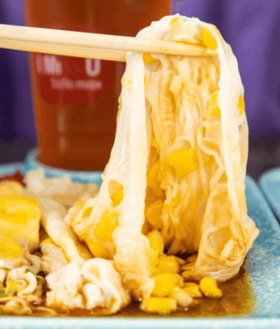 Sweet Corn Rice Noodle Roll 玉米肠粉