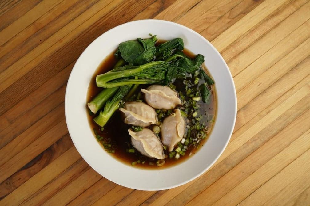 Dumplings in Vegetable Broth