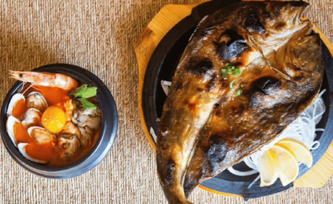 Grilled Atka Mackerel Combo