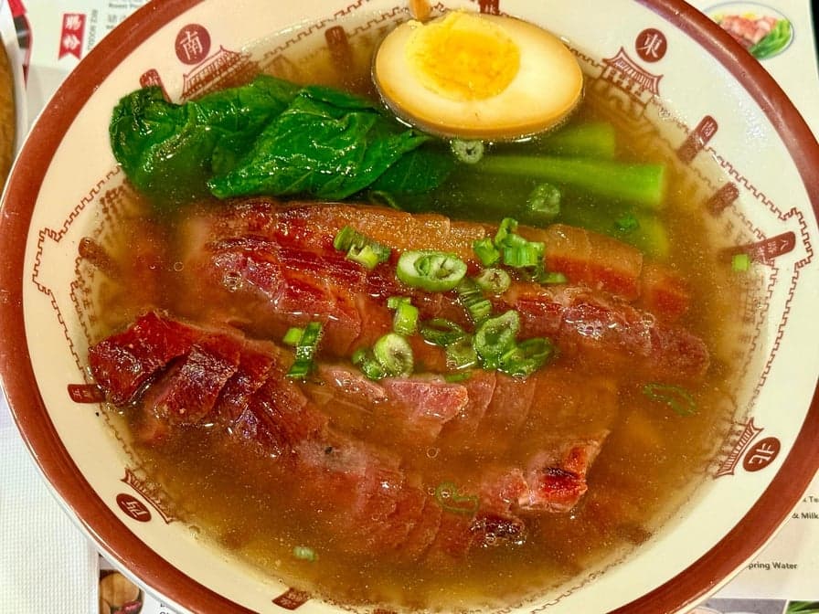 BBQ Roast Pork Noodle Soup 叉烧汤面