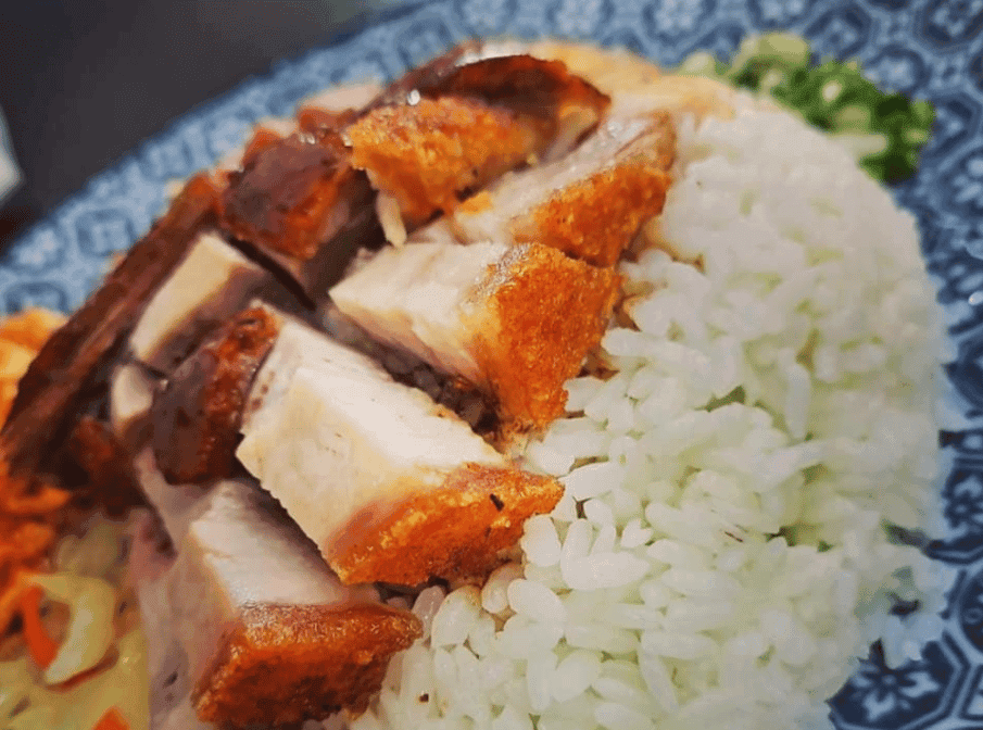 Crispy Pork Belly Over Rice 火腩饭