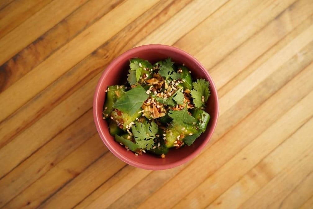 Smashed Cucumber Salad