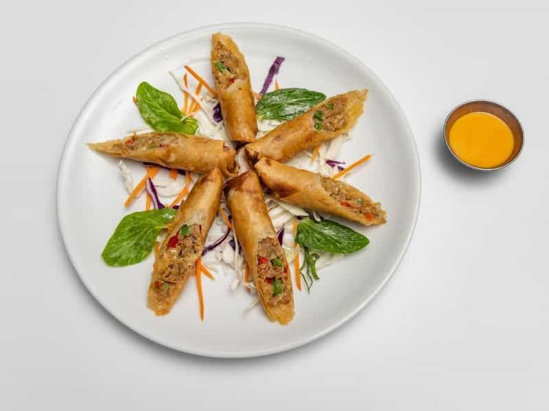 Chopped Cheese Spring Rolls