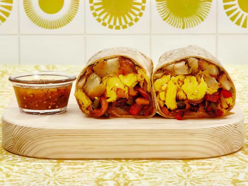 Fajita Veggie Breakfast Burrito