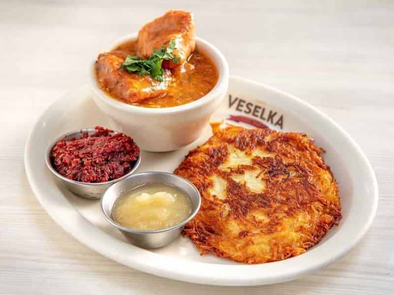 Potato Pancake Combo Plate
