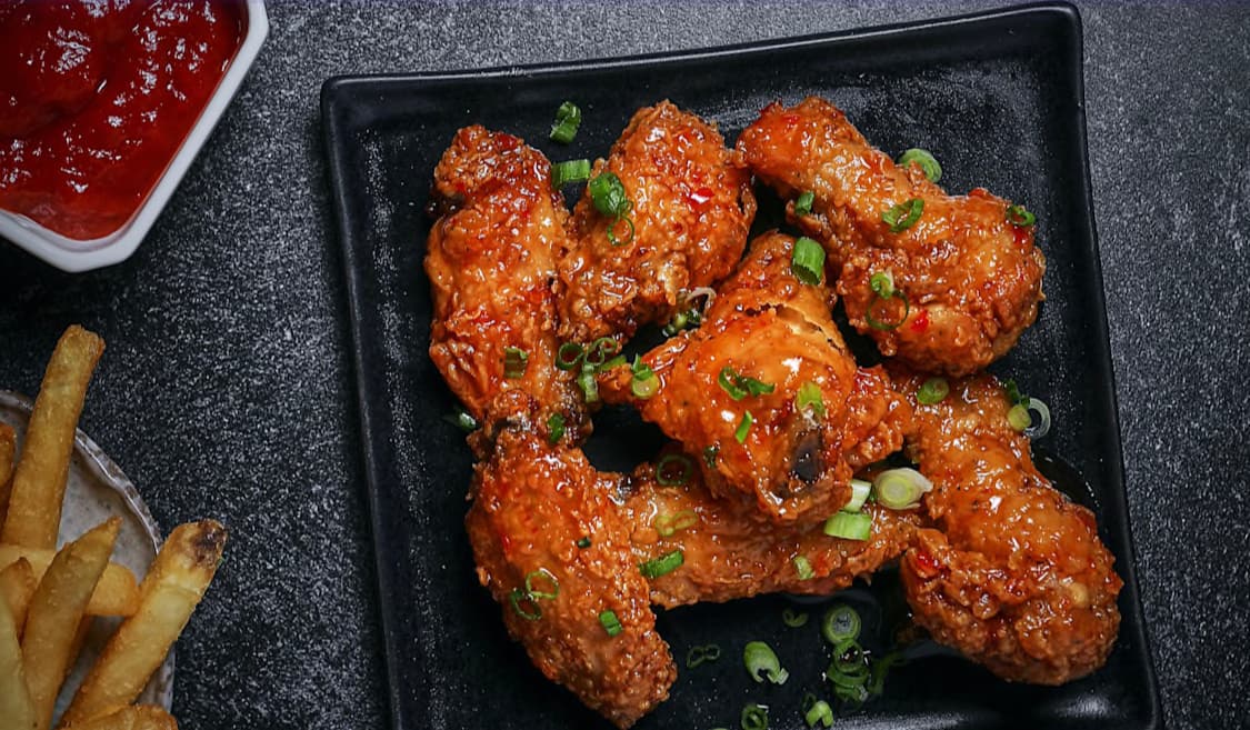 Korean Hot & Sweet Chili Wings