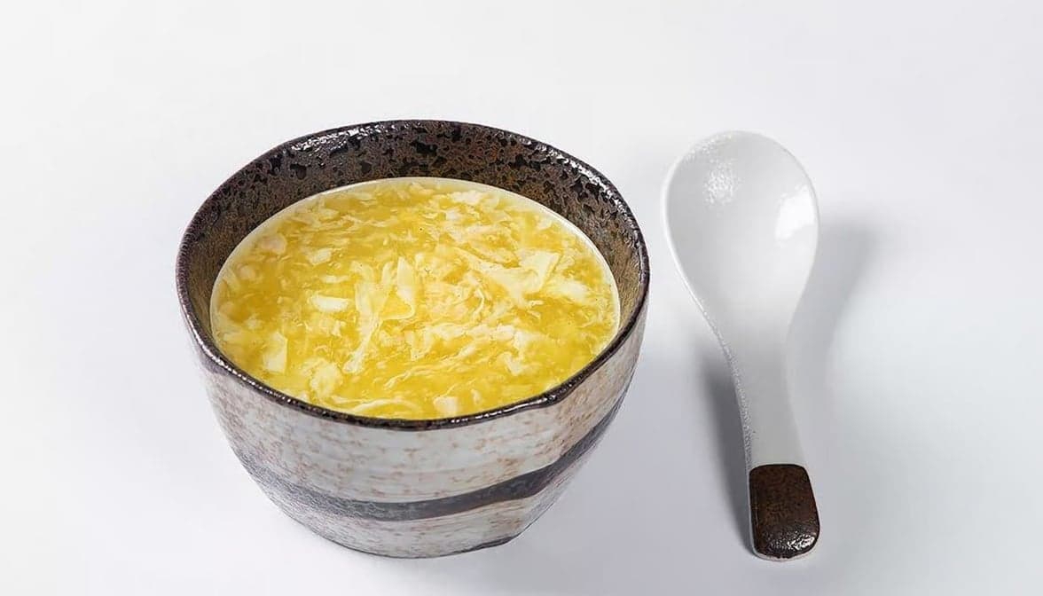 Chicken Egg Drop Corn Soup