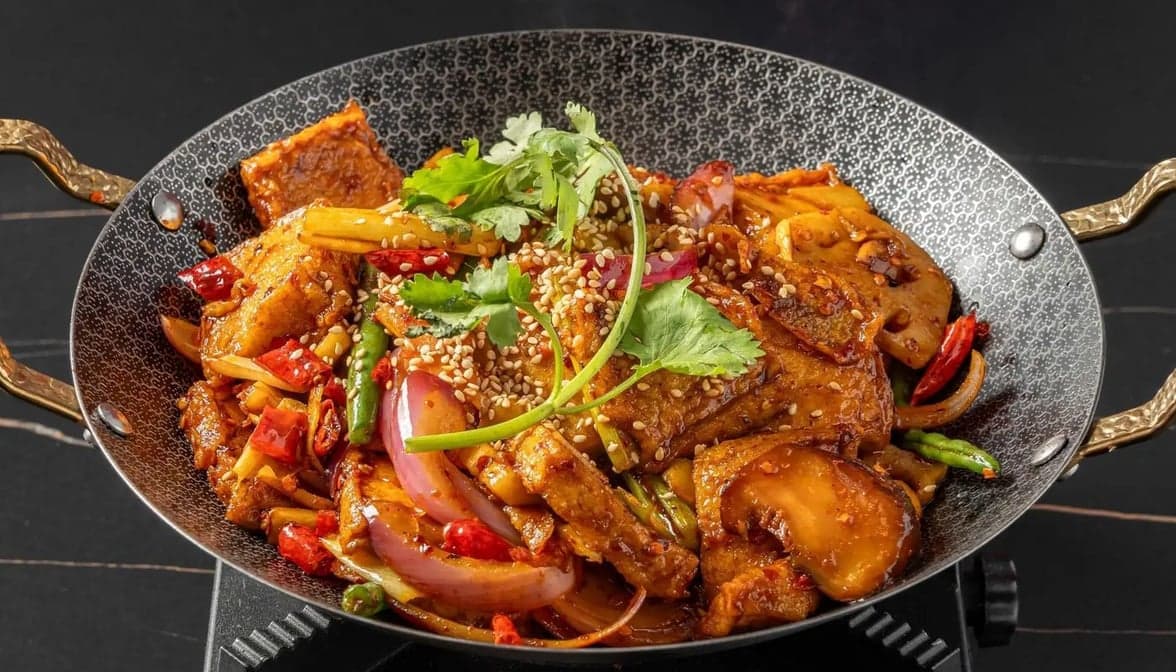 Dry Pot Tofu w. Chilli