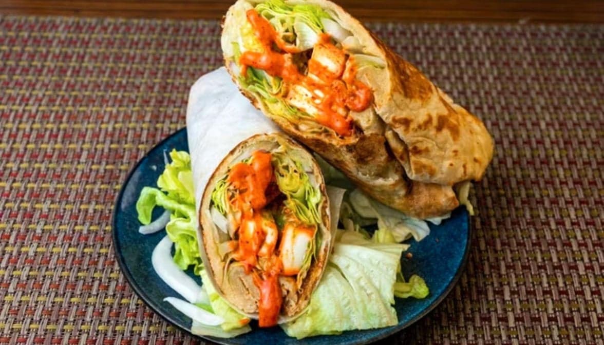 Lamb Kebab Roll (Naan)