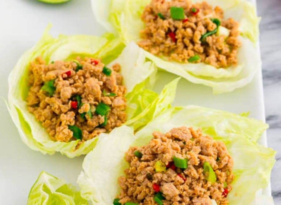 Lettuce Wrap With Minced Chicken
