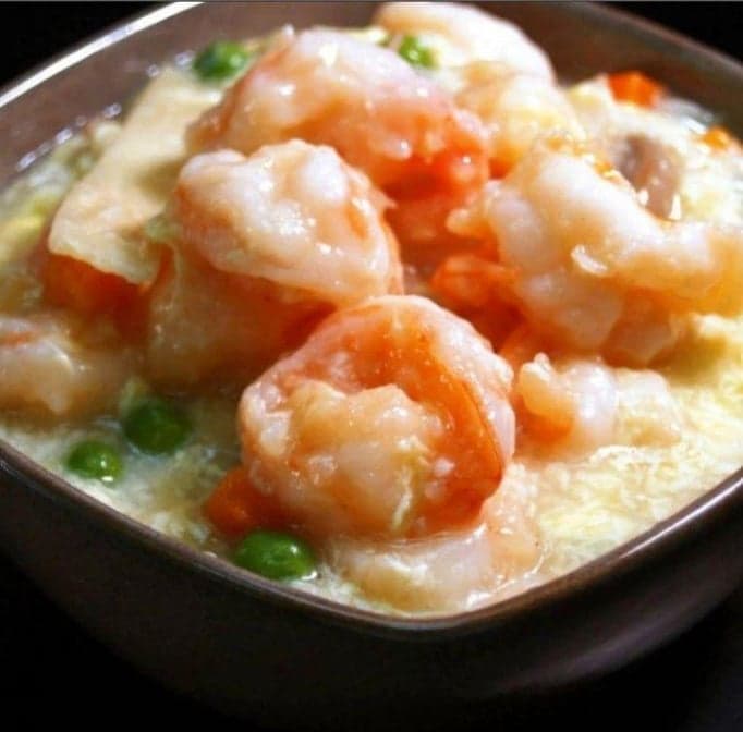 Jumbo Shrimp With Lobster Sauce & Minced Pork