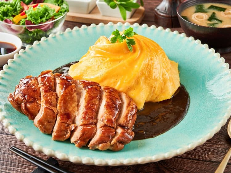 Melty Stew w Grilled Chicken Omu-Rice