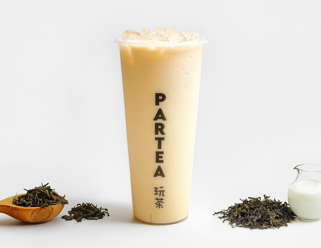 37. Boba Milk Green Tea +