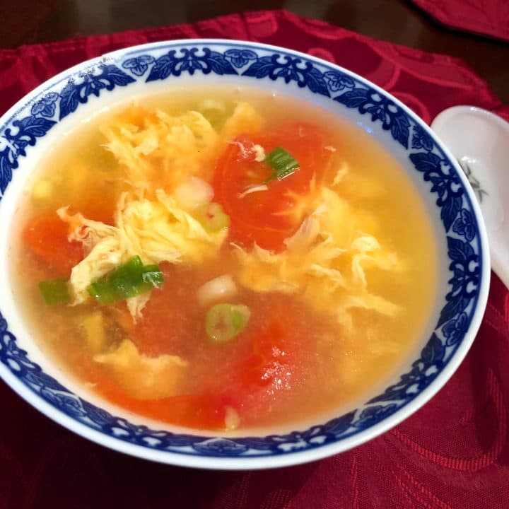 Tomato Clear Egg Drop Soup
