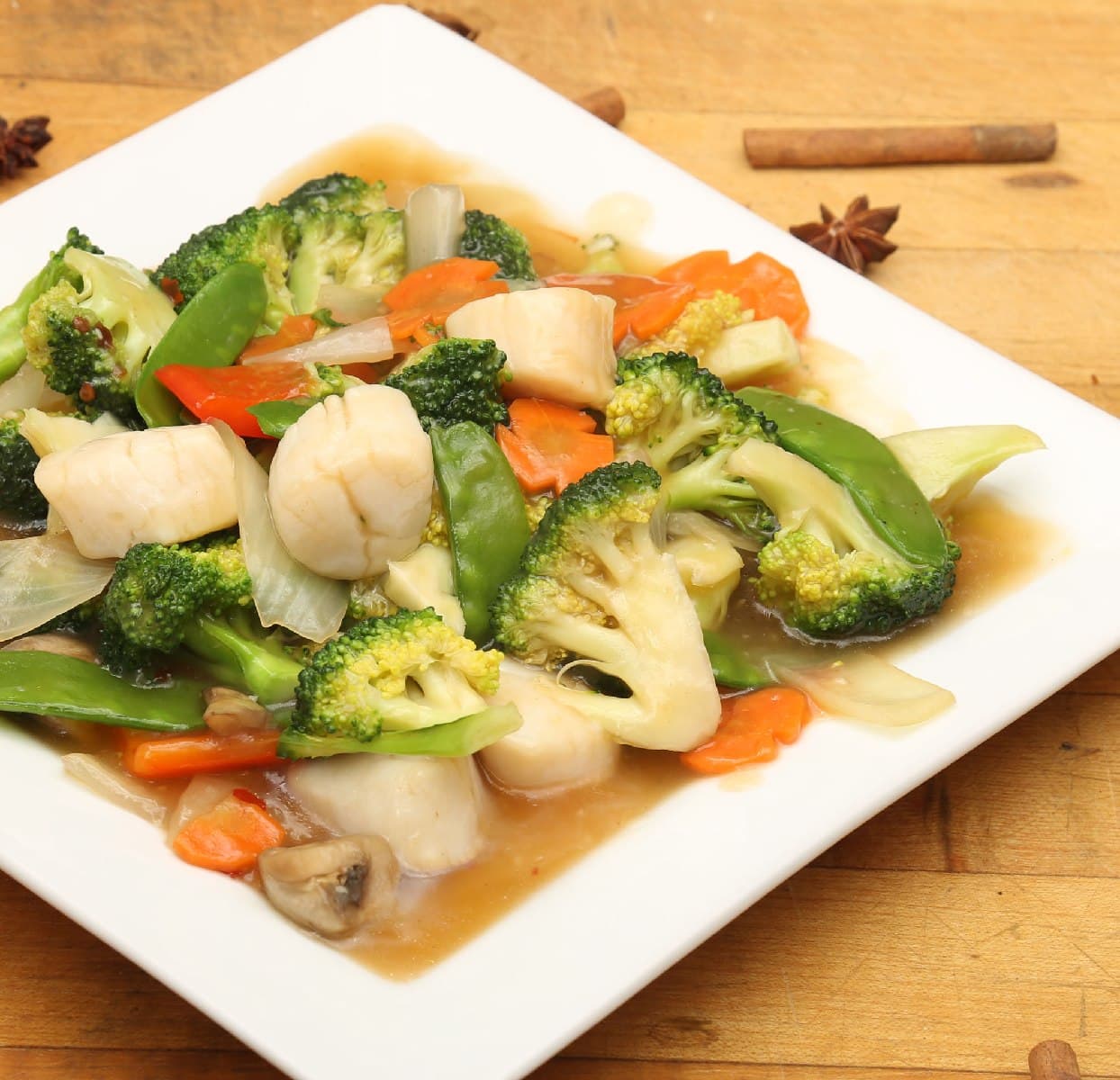 Scallop with Mixed Vegetables