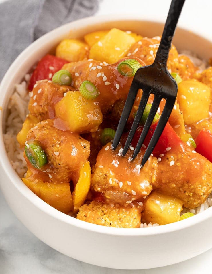 Sweet and Sour Fried Tofu