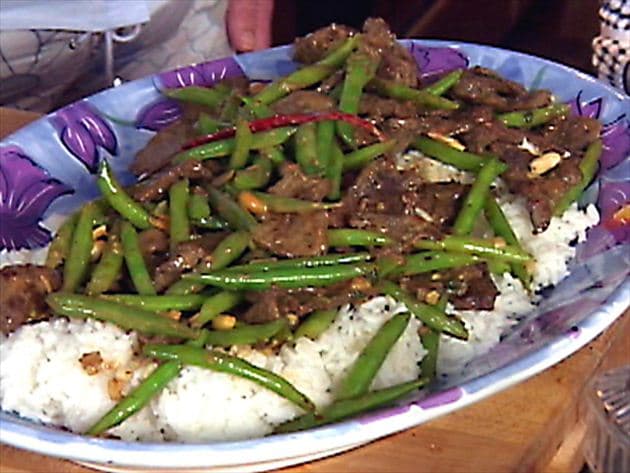 Beef with String Bean Platter