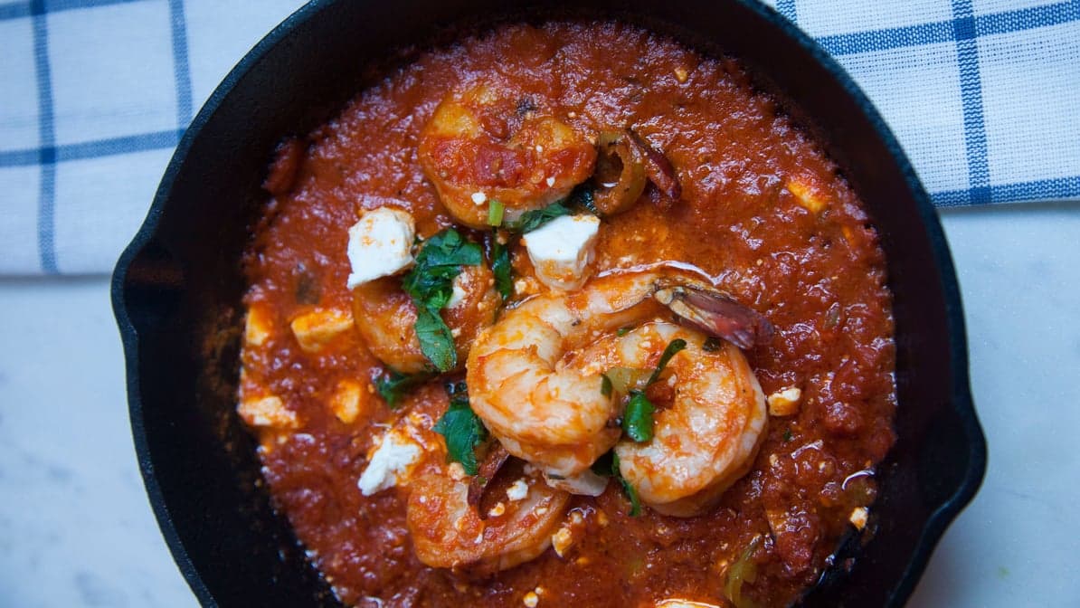 Garides Saganaki
