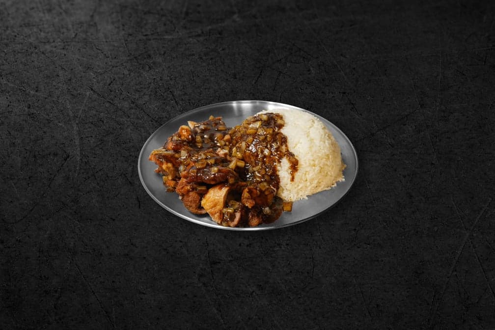 D68. Pan-Fried Pork Chop w Black Pepper Sauce