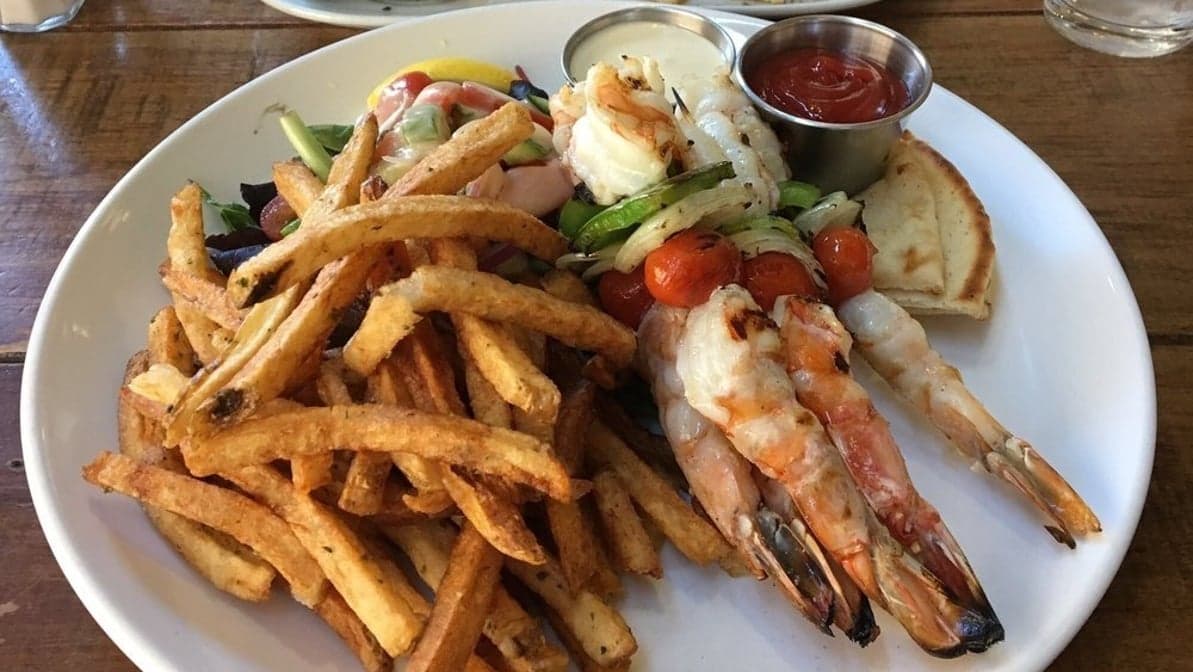 Shrimp Souvlaki