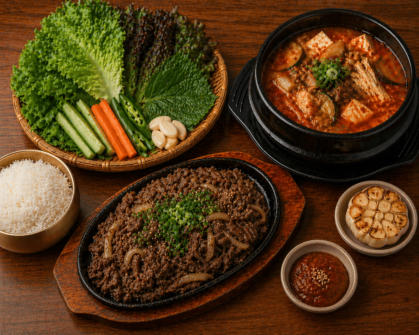 Ssam + Stew Combo