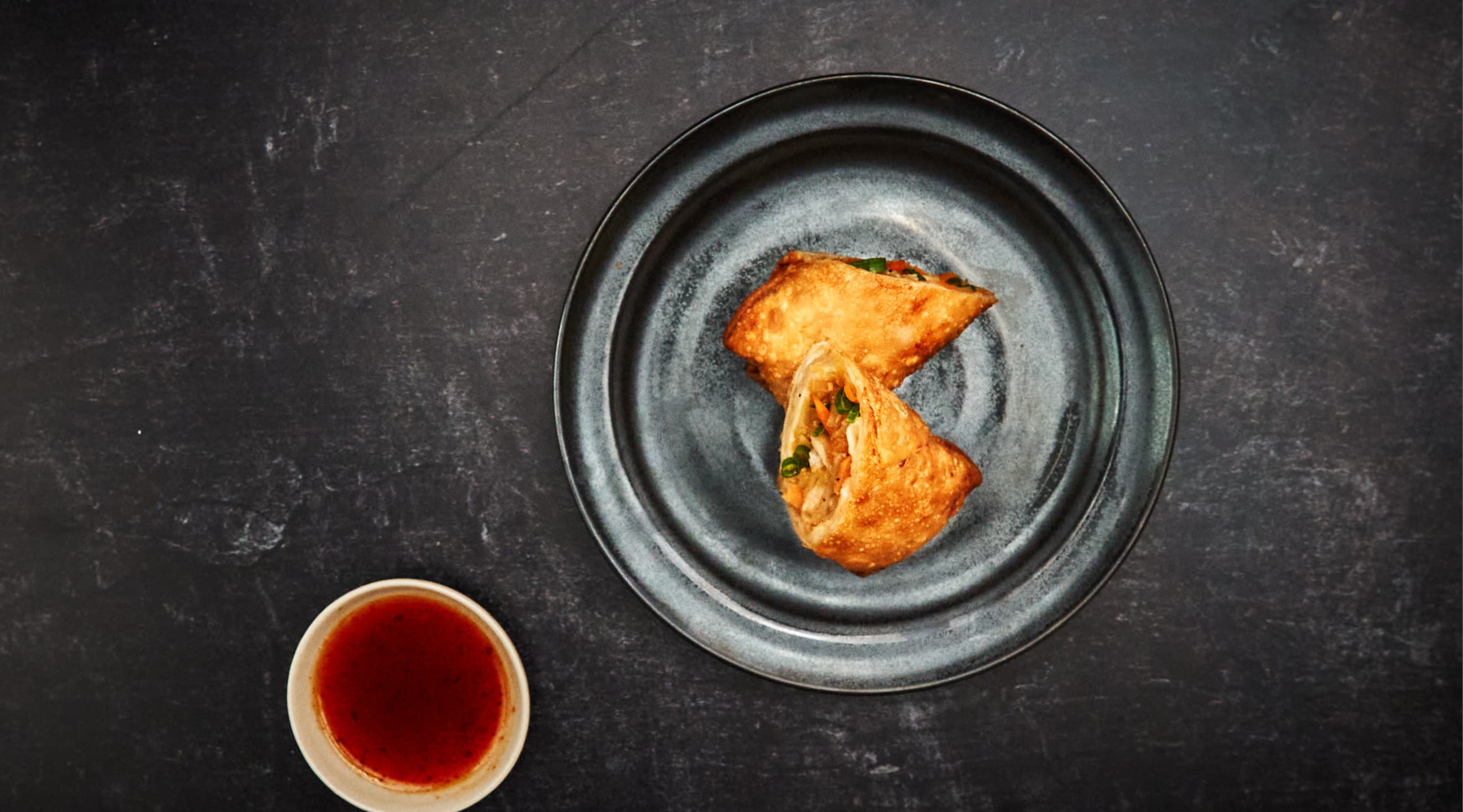 Kung Pao Chicken Egg Roll