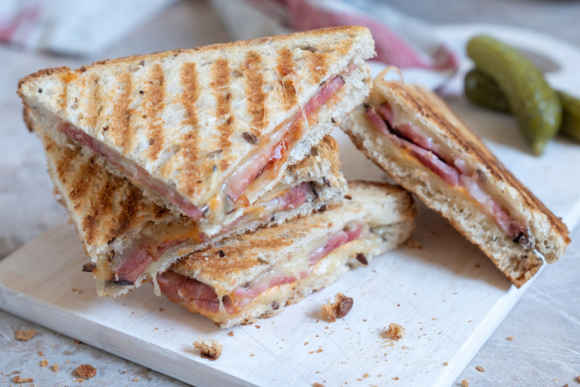 Grilled Cheese with Ham Sandwich