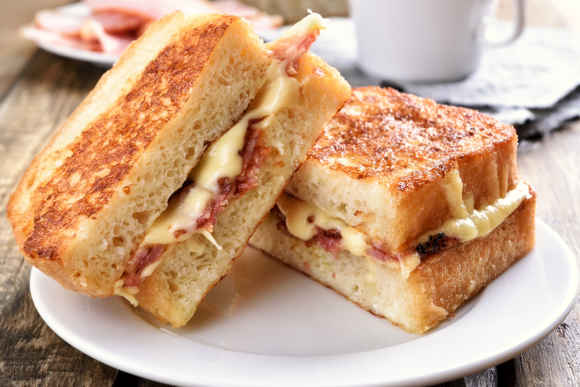 Grilled Cheese with Bacon Sandwich
