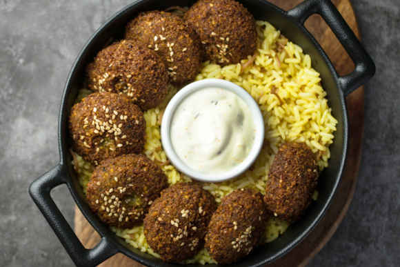 Falafel Over Rice