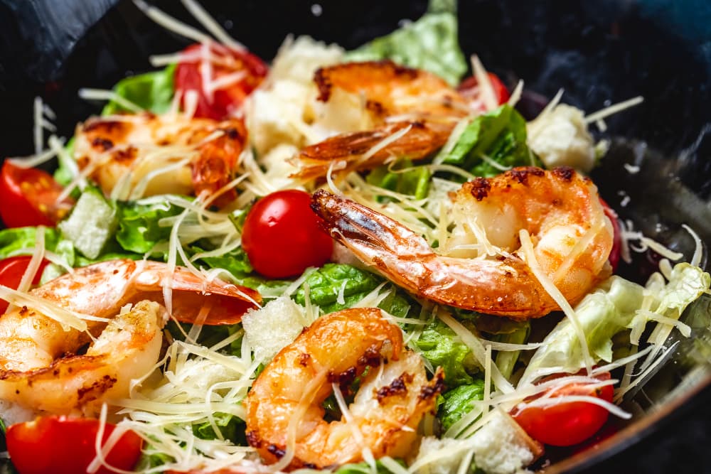 Grilled Shrimp Caesar Salad