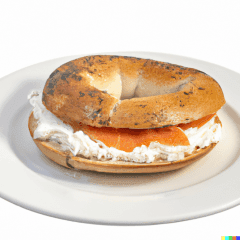 Toasted Bagel with Nova Scotia Lox & Cream Cheese