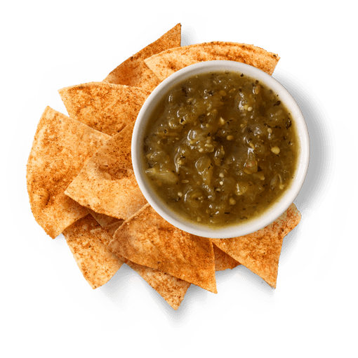 Chili-Lime Chips & Tomatillo Green Chili Salsa