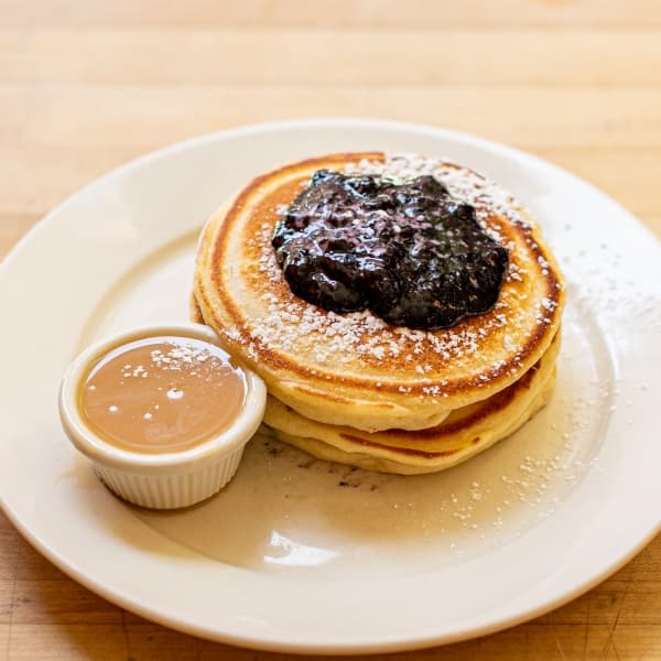 Pancakes with Warm Maple Butter
