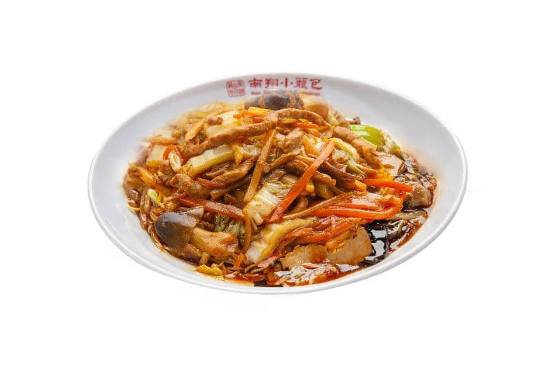Shredded Pork Pan-Fried Crispy Noodle